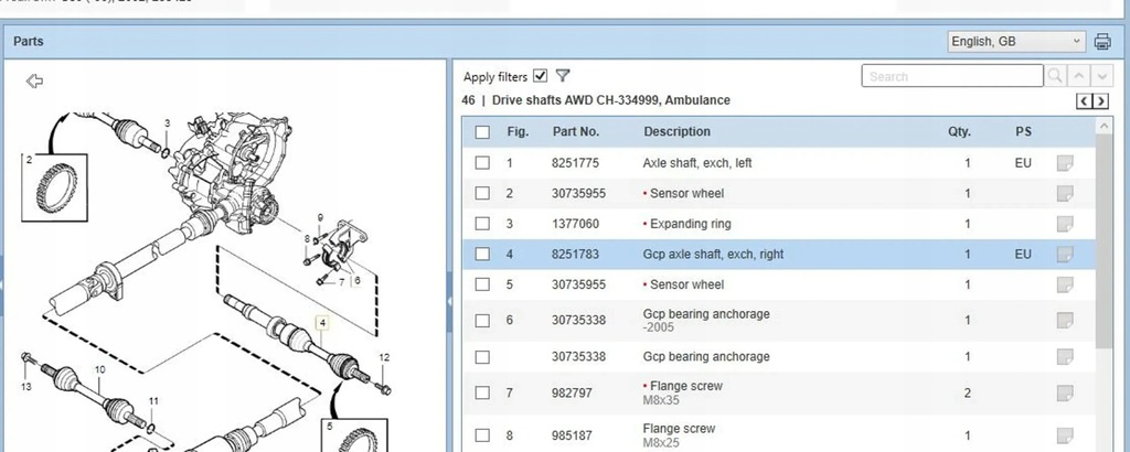 фото №8, Volvo s80 2002 po правая приводной вал