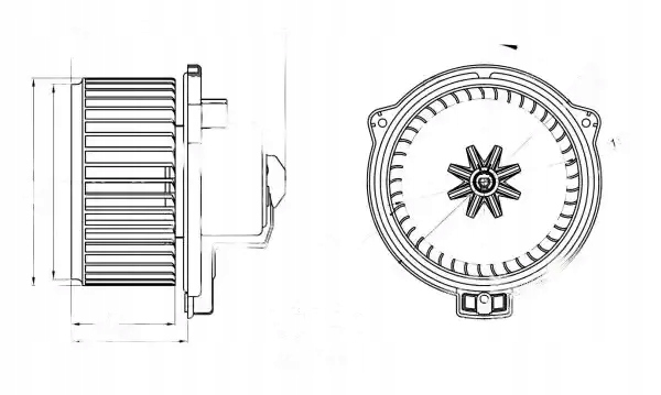 фото №1, Повітродувка вентилятор обдув 34304 nrf land rover