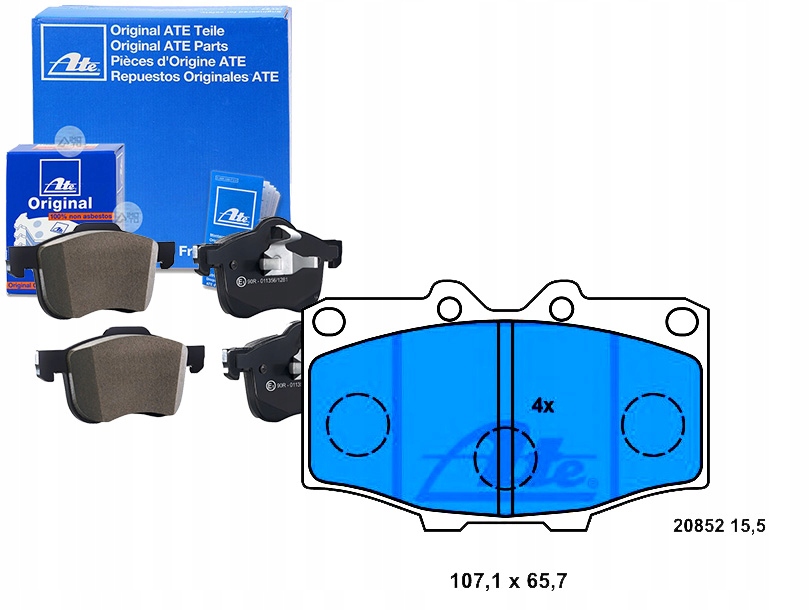 фото №1, Тормозные колодки тормозные toyota hilux iii hilux iv land cr