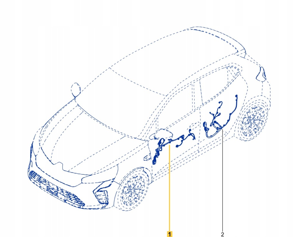 фото №11, Джгут двері лівий перед renault clio v