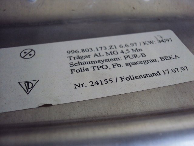 фото №6, Подушки безпеки подушка безпеки porsche 911 996