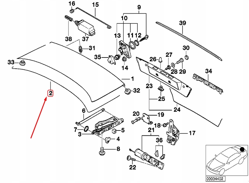 Bmw 7 e38 прокладка крышки багажника 51718150083 8150083 oem Киев