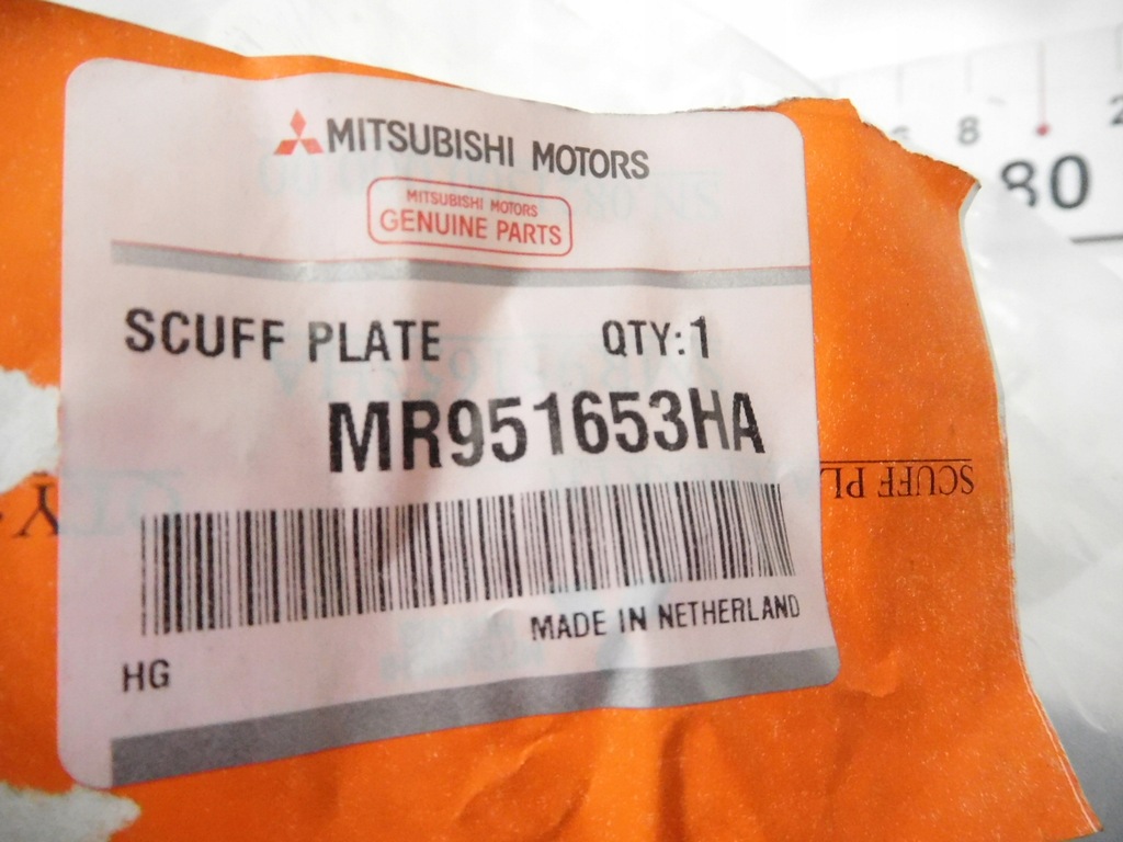 фото №6, Молдинг поріг лівий задня mitsubishi colt оригінальний номер mr951653ha