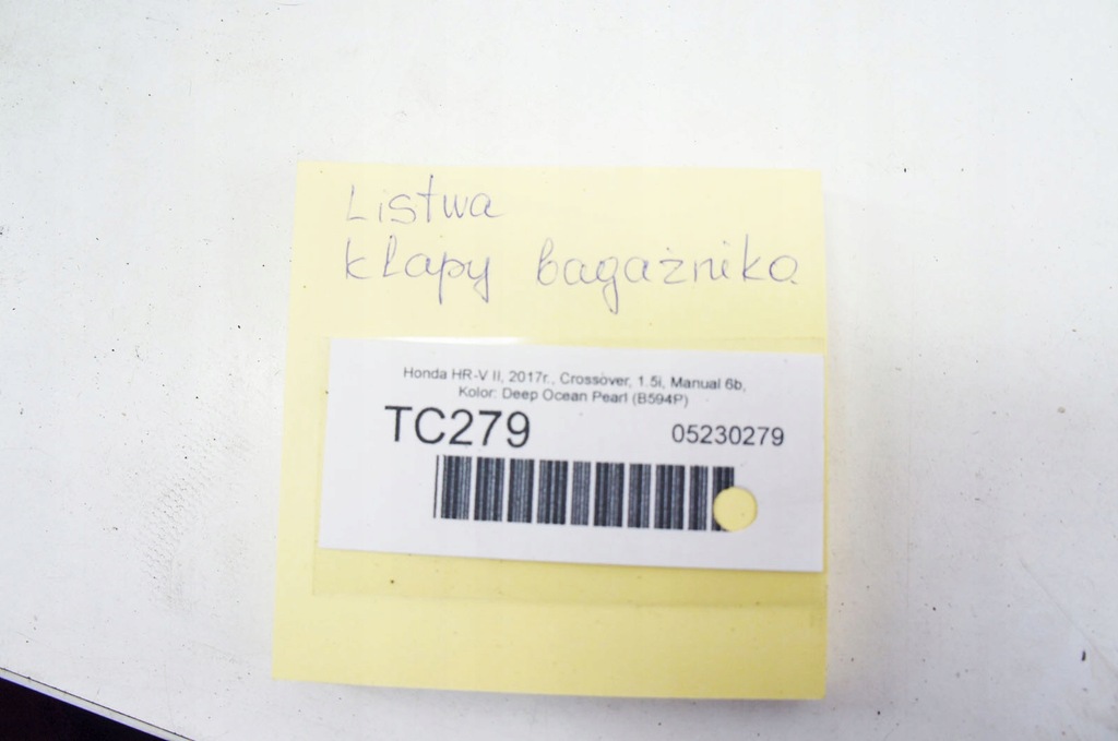 фото №8, Tc279 honda hr-v ii молдинг накладка кришки deep ocean перламутр b594p 74890-t7a