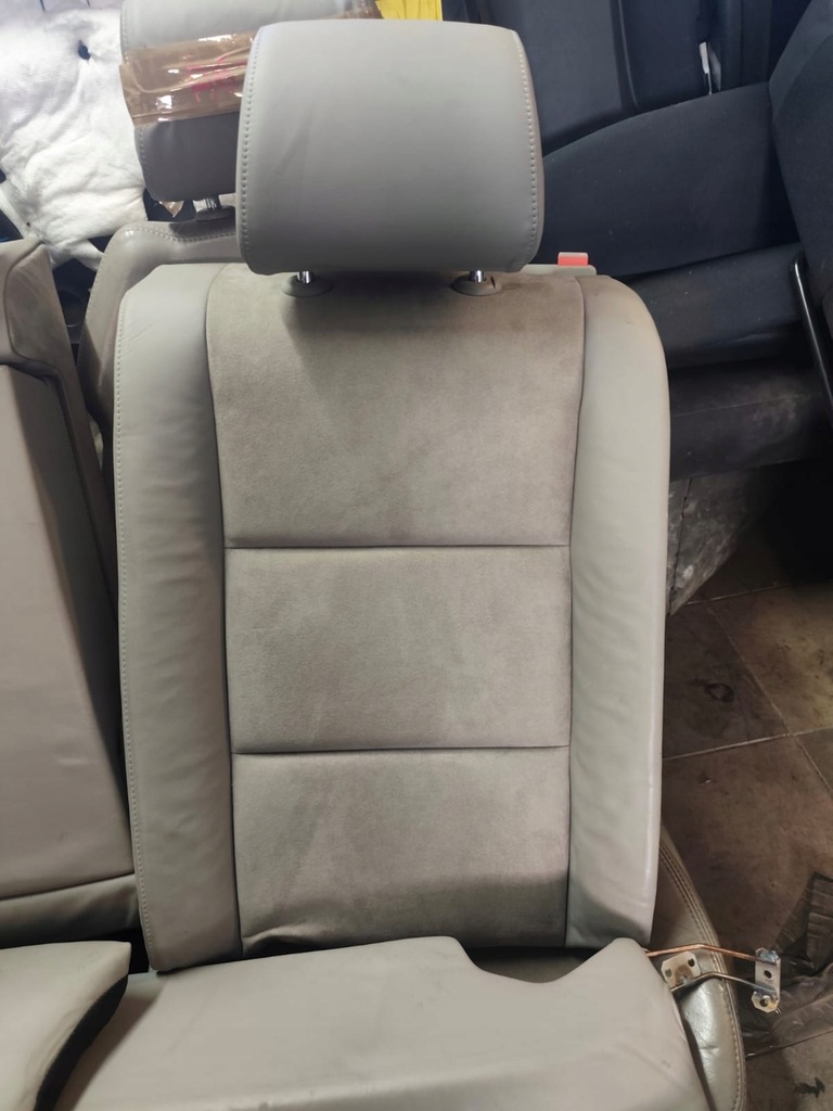 фото №7, Audi a6 c6 04- сиденья заднее сиденье полукожа alcantara