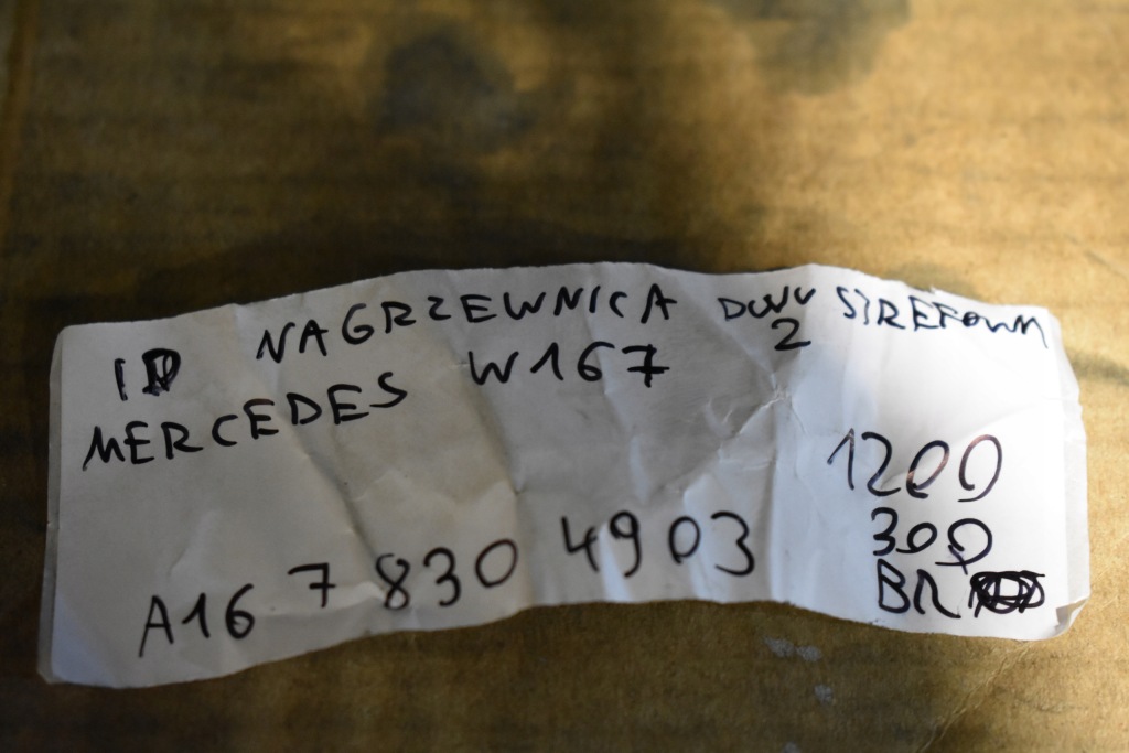 Idealna обігрівач 2 strefowa mercedes w167 1 Зі Шроту