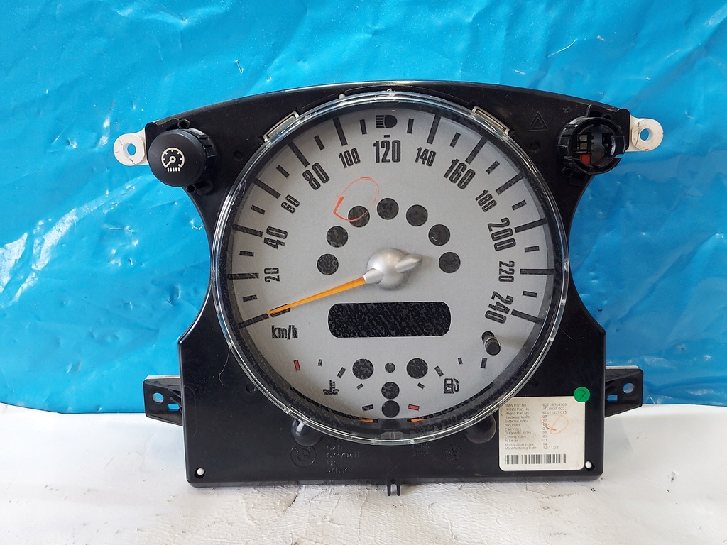 фото №1, Счетчик приборная панель mini r50 r53 1.6 b 62116924908
