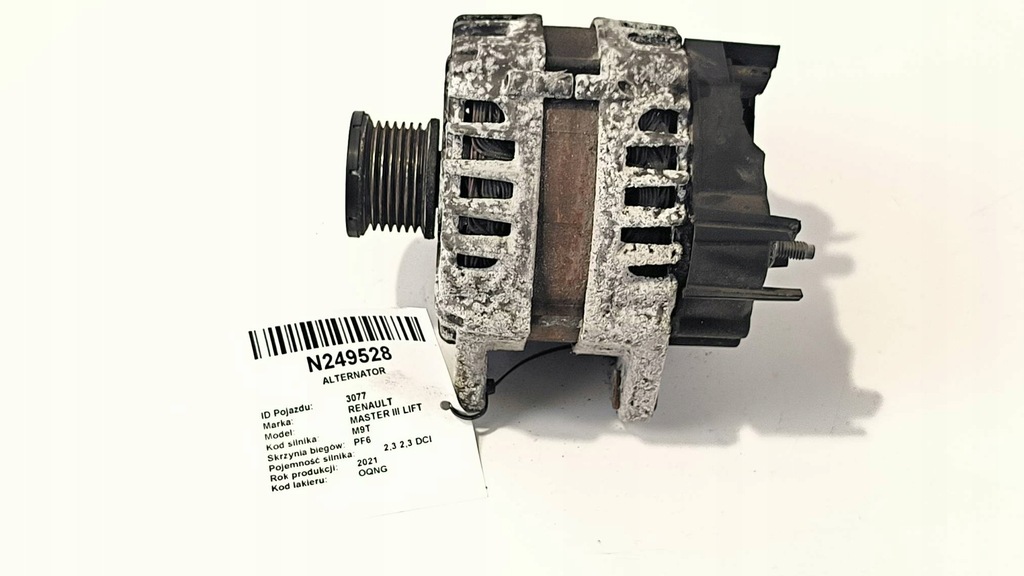 фото №1, Генератор 231007619r 2.3 dci renault master iii lift