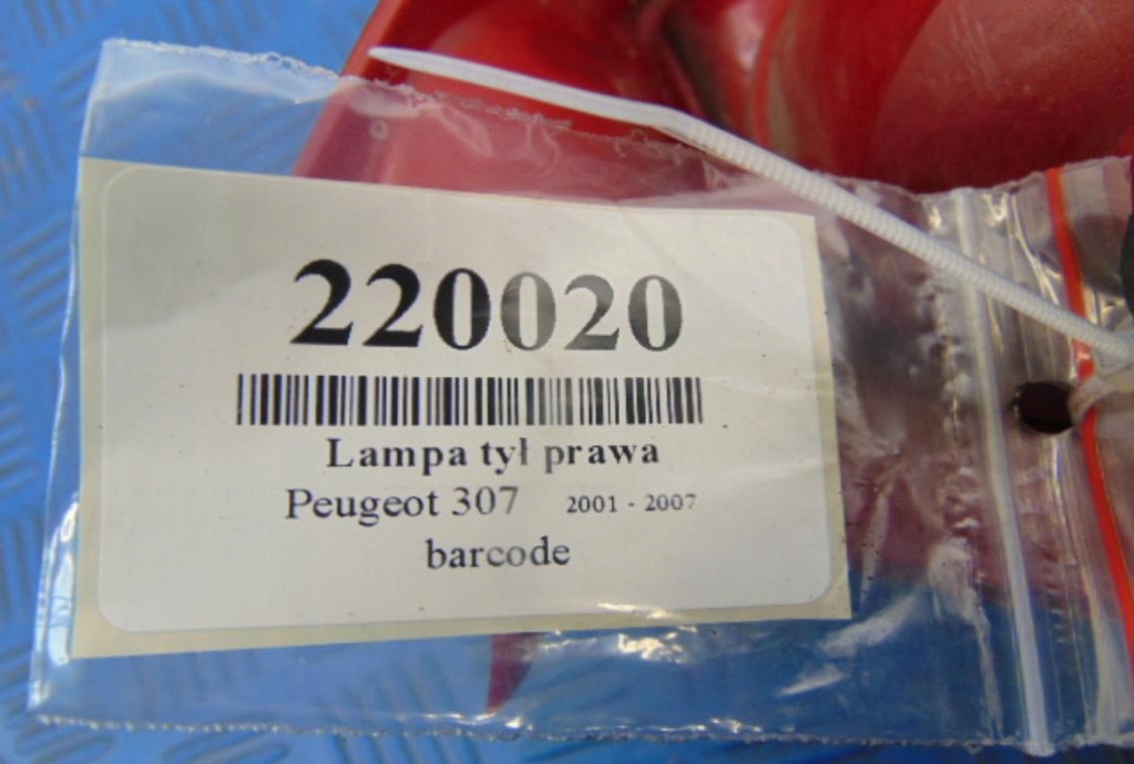 фото №8, Peugeot 307 лампа задня права стан видимий na фото