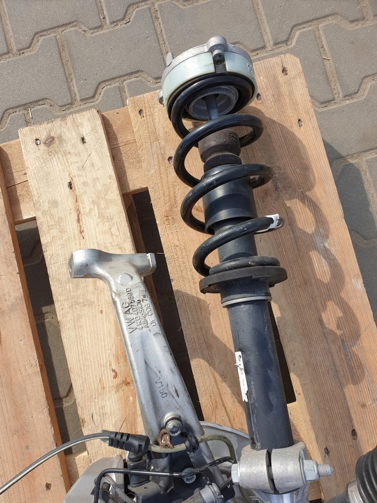 фото №9, Audi a6 c8 4k поворотний кулак лівий перед амортизатор важелі