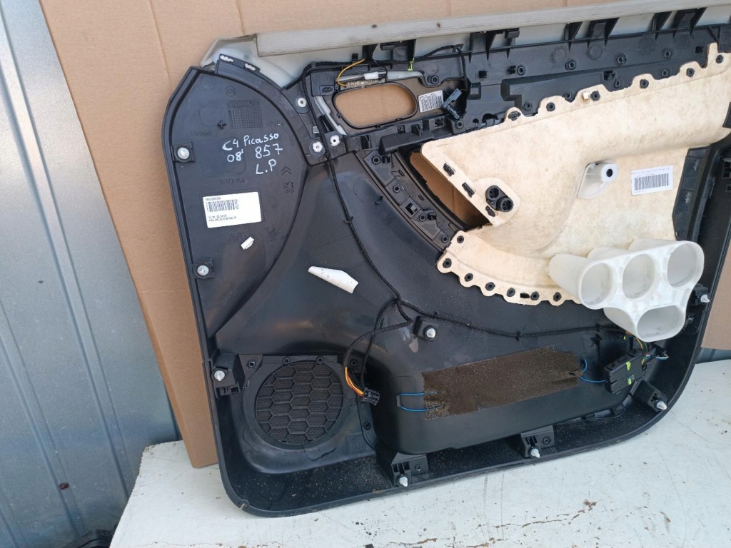 фото №8, Обшивка обивка дверь левый перед citroen c4 picasso i 96833590zw