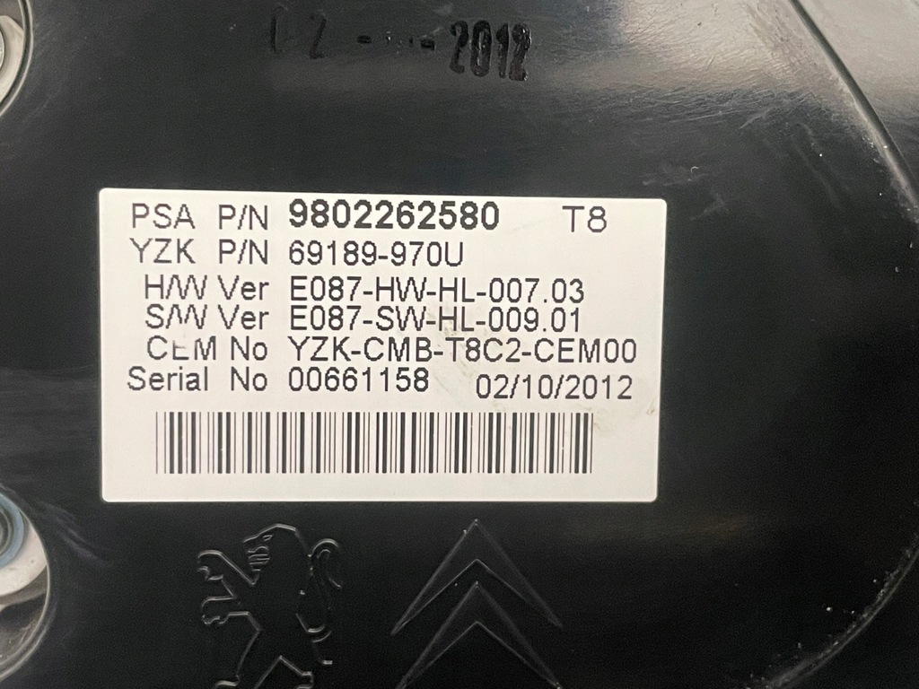 фото №6, Peugeot 3008 i 2009-2016 счетчик приборная панель w милях lcd 9677785180