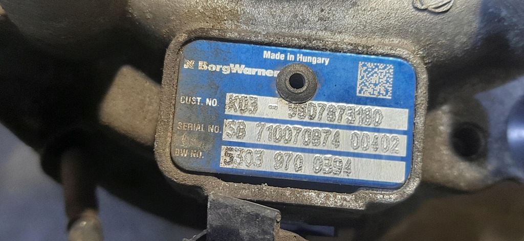 фото №7, Турбина турбонагнетатель 2.0 hdi peugeot expert iii 9807873180