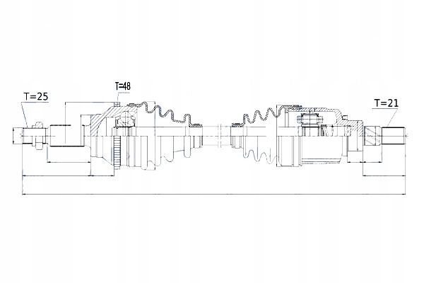 Nty приводной вал приводная dacia duster 4x4 10- задний  левый/правый Цена