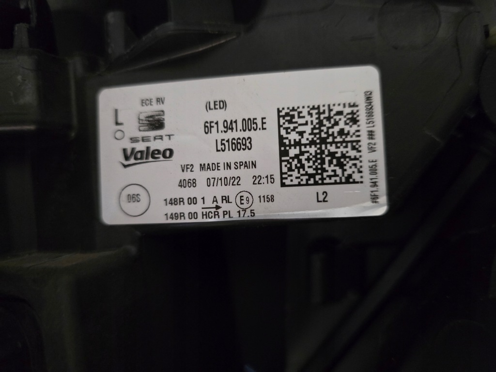 фото №11, Лампа лампи перед seat ibiza v lift full led 6f1