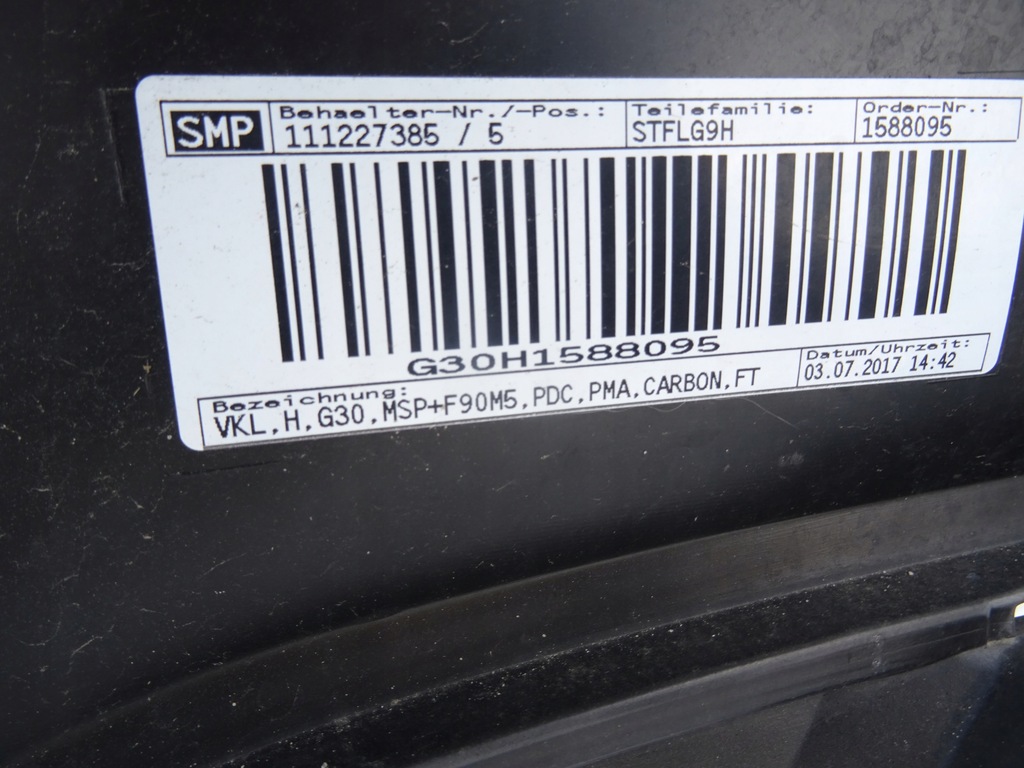 фото №9, Бампер задняя bmw 5 g30 m-pakiet sedan