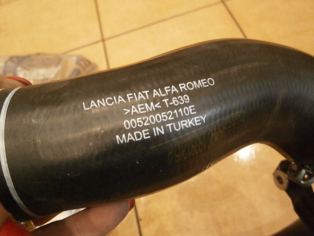 фото №7, Шланг інтеркулер fiat doblo 1.6