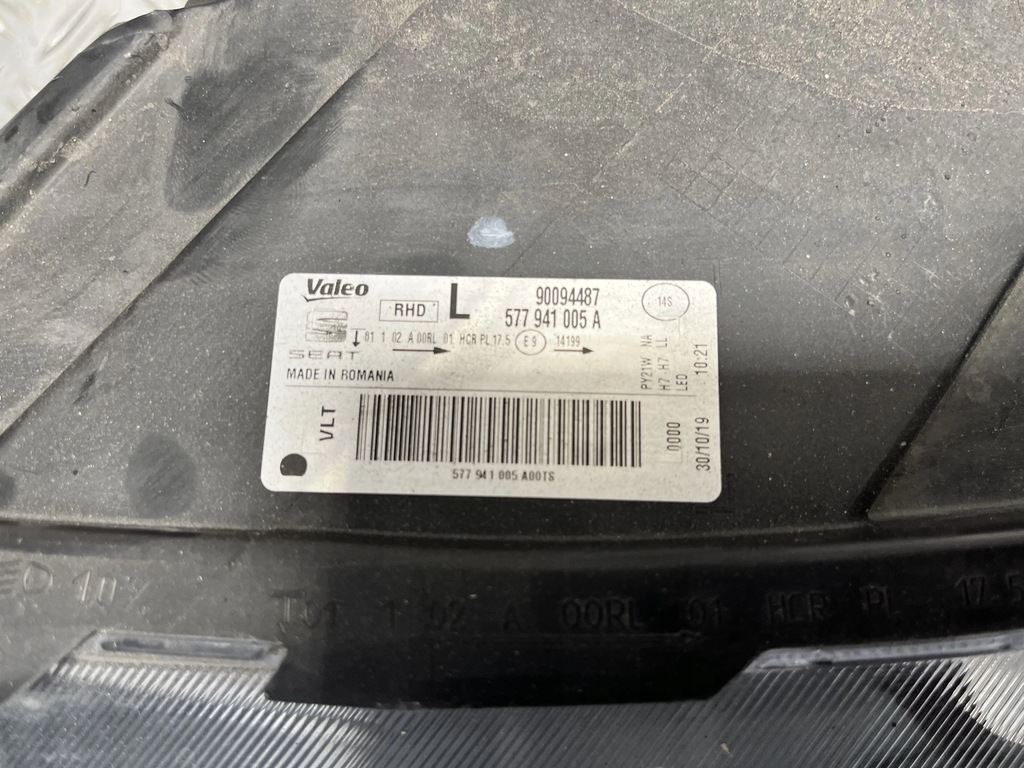фото №7, Лампа перед ліва seat ateca 16- anglik 577941005a