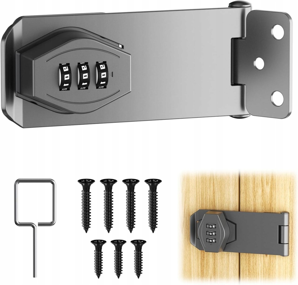 фото №1, Засов do дверь замок szyfrowy 10 cm szary do дверь раздвижных