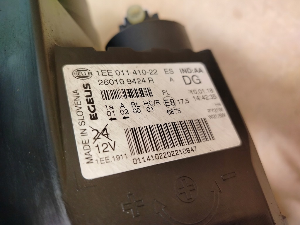 фото №11, Renault trafic iii звичайна лампа права ліва