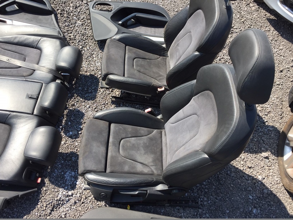 фото №6, Audi a4 b8 сиденья заднее сиденье полукожа alcantara s-line