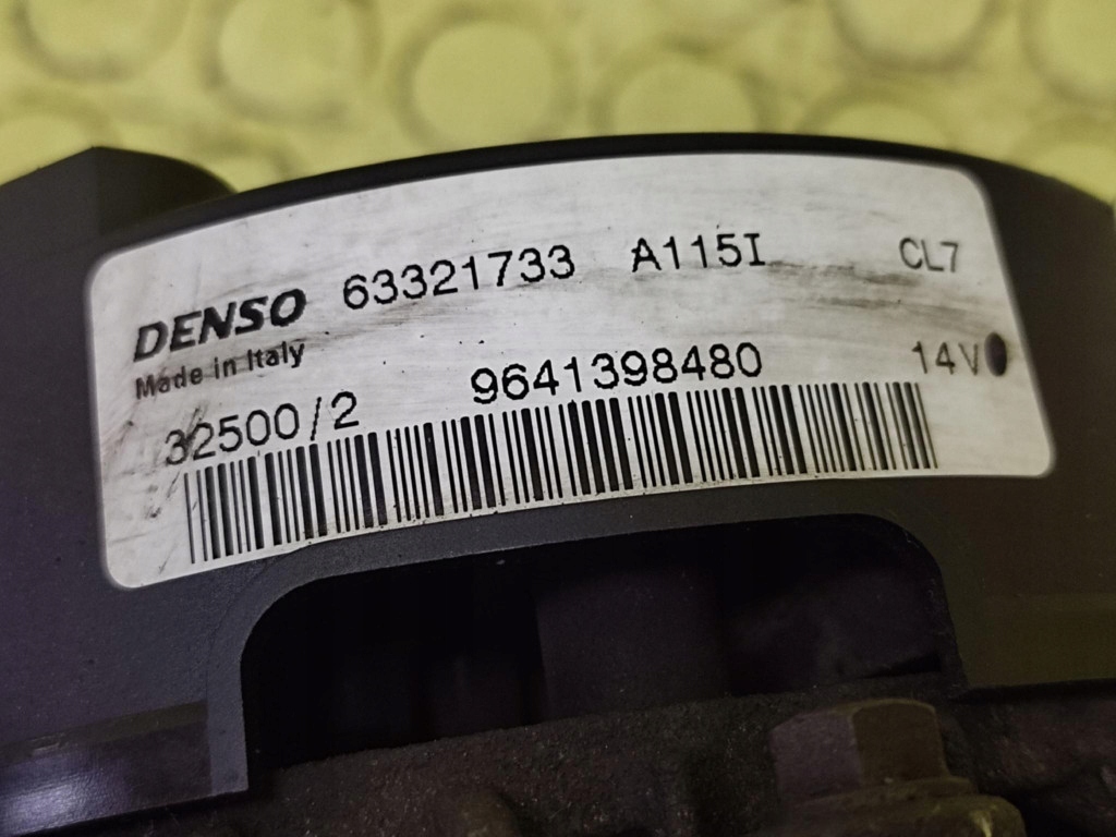 Peugeot 206 1.6 генератор 9641398480 Недорого