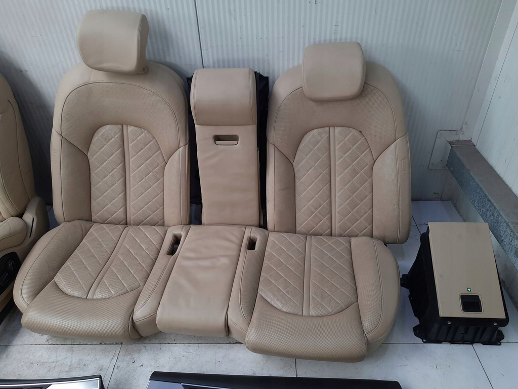 фото №7, Audi a8 s8 d4 4h 2010 сиденья заднее сиденье салон обивка комплект кожа