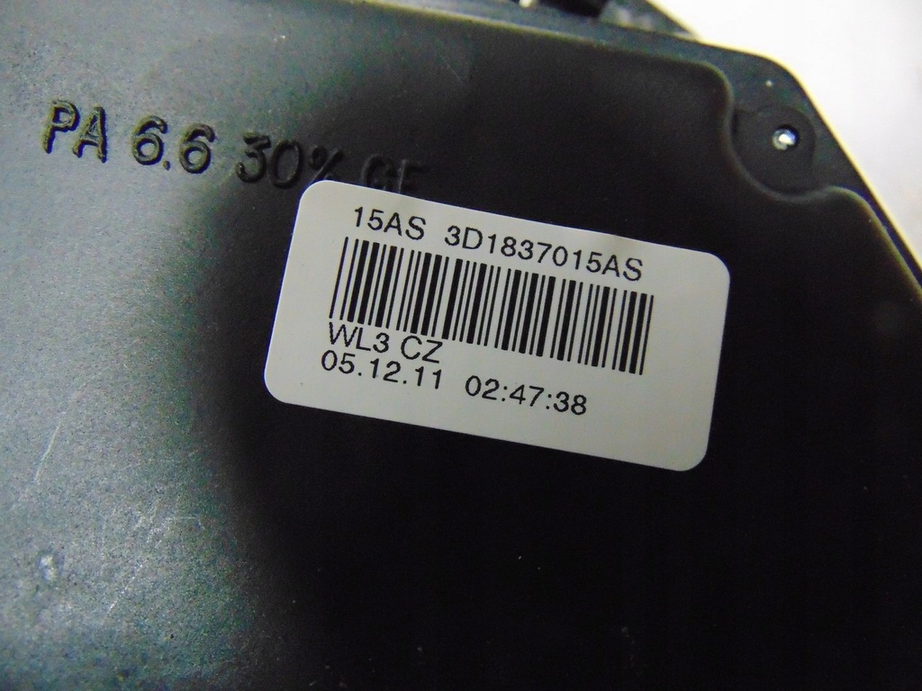 фото №10, Замок дверь левый перед vw touran 2010-2015 9pin 3d1837015as europa