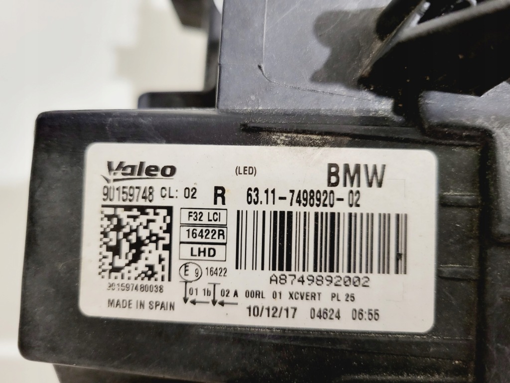 фото №7, Bmw 4 f32 f36 full led адаптивный правая i левая лампа