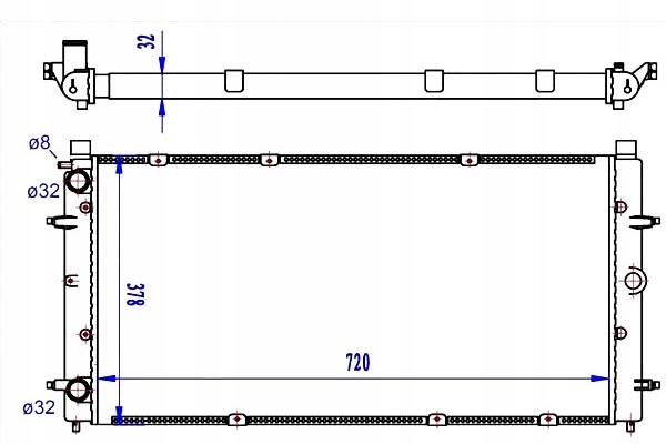 Tyc радиатор воды vw transporter / caravelle iv 2 Цена