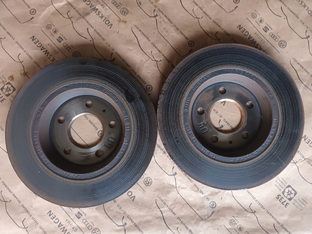 фото №16, Audi a6 c7 4g a7 комплект тормозные диски тормозные колодки задняя датчик 8k0615601j 4g0615416 28km