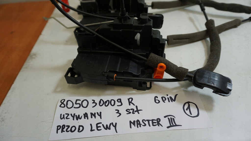 фото №2, Замок дверь перед левый tylko ! правый отсутствует!! renault master iii