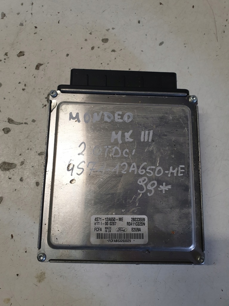 фото №1, Блок управления двигателя ford mondeo mk3 2.0 tdci