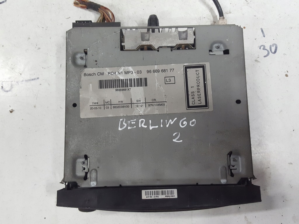 фото №2, Citroen berlingo 3 iii 08r- радио cd