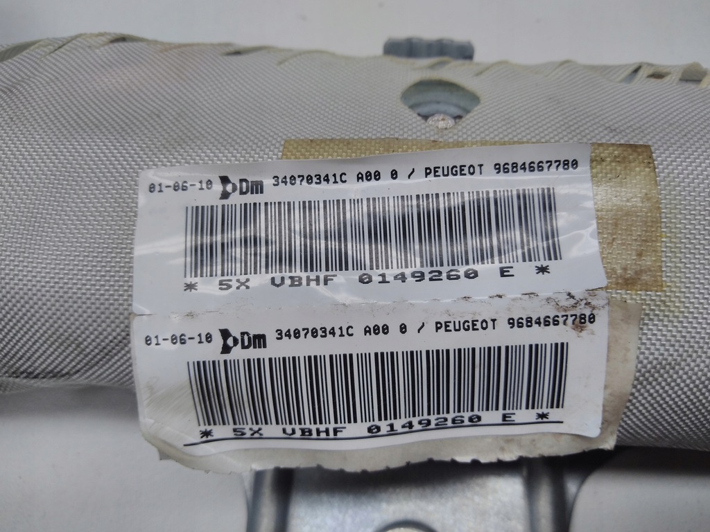 фото №5, Peugeot 5008 шторка безпеки подушка повітряна подушка безпеки права 9684667780 europa