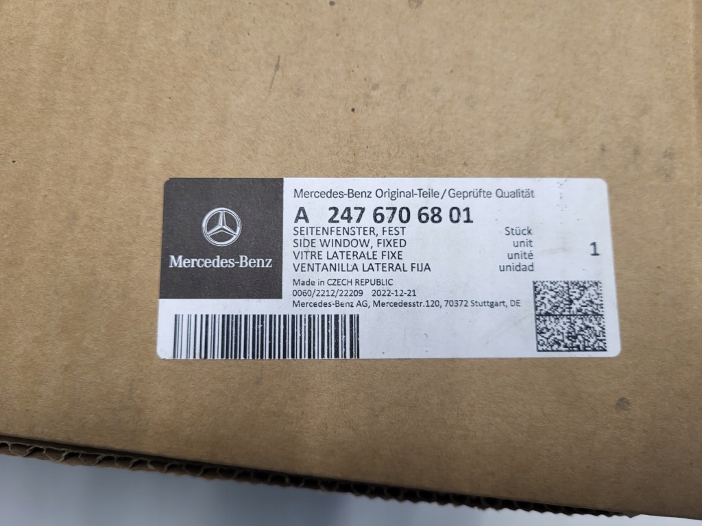 фото №11, Mercedes b klasa w247 nowa скло правий задня кузовна оригінальний номер 2022