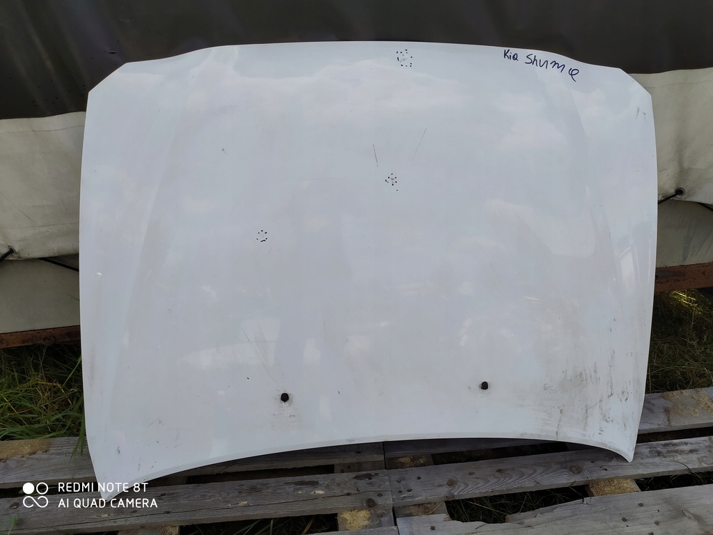 фото №1, Капот kia shuma 97-01r 5d білий