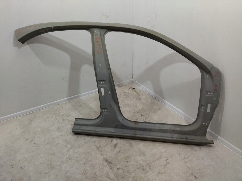 фото №2, Обшивка боковой правое блок двигателя порог правый skoda rapid