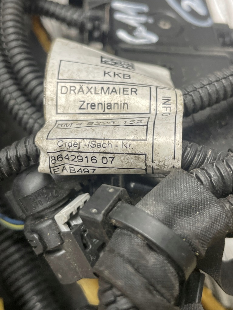 фото №7, Bmw g11 g12 g30 g31 g32 провода жгут электропроводка двигателя 8642916 8682009