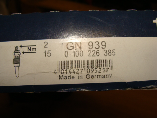 Купить Свеча накаливания - beru gn939