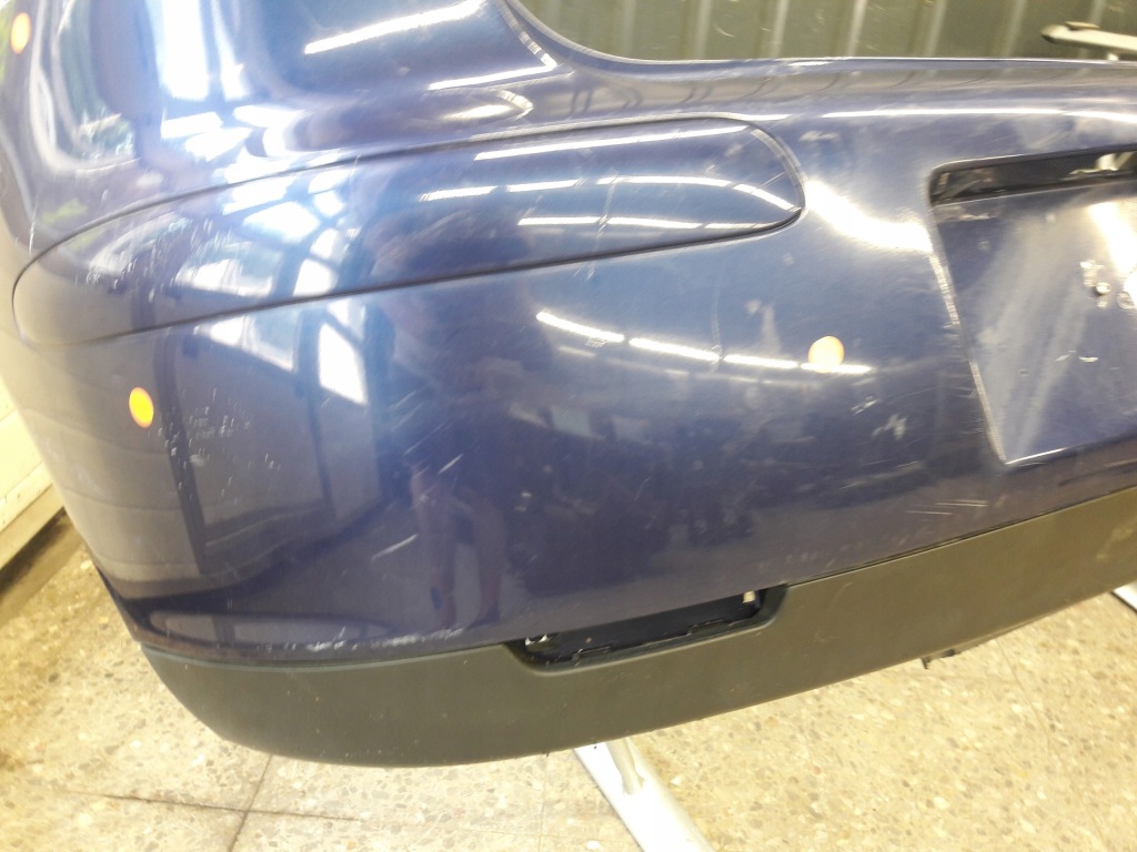 фото №10, 6l6807421f бампер задняя seat ibiza iii 02-08 granatowy