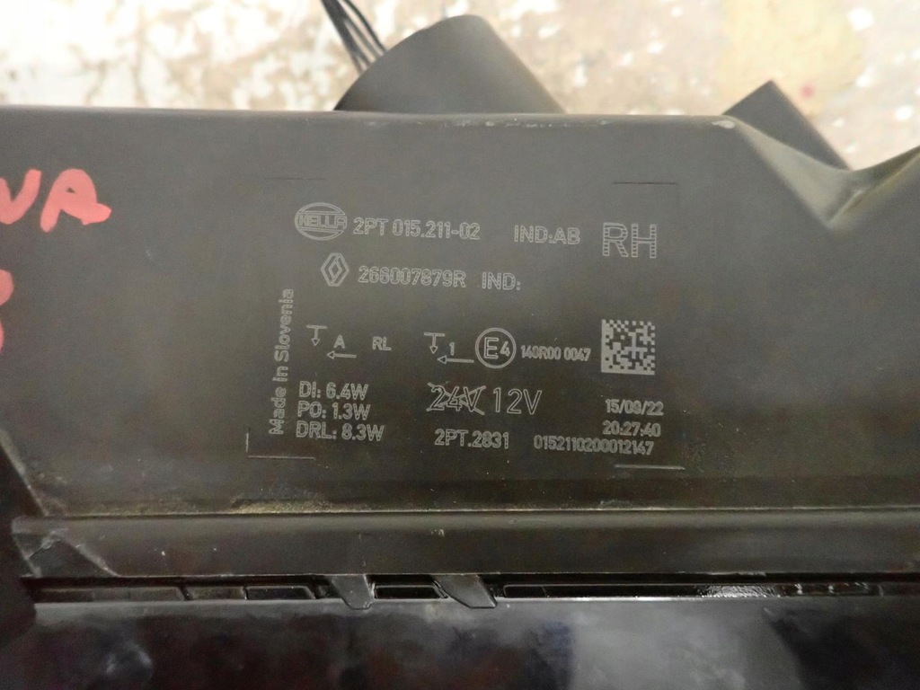 фото №3, Протитуманна фара led drl правий renault arkana 266007879