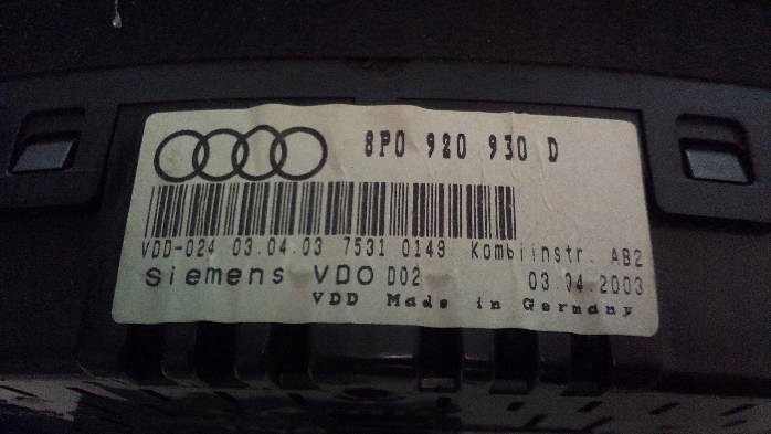 фото №6, Счетчик audi a3 8p 1,6 b 8p0920930d