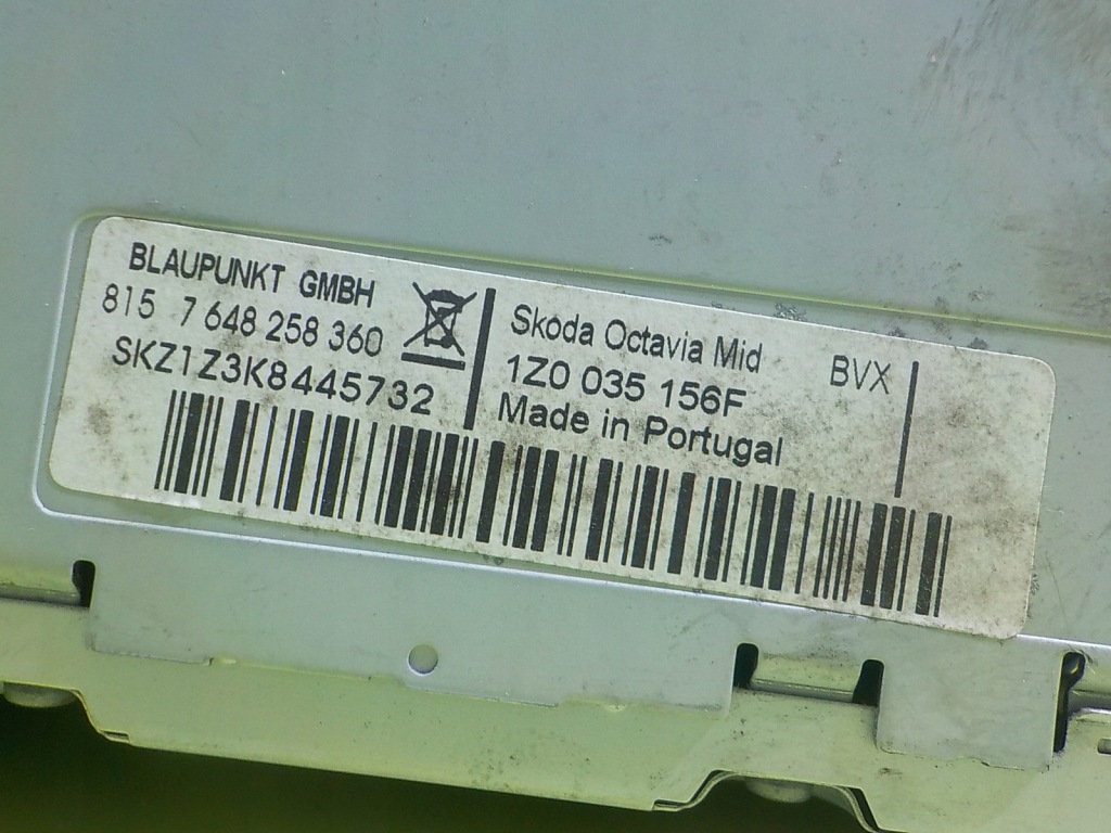 фото №6, Skoda octavia ii lift scout 1.8 tsi 10r kombi радио cd 1z0035156f