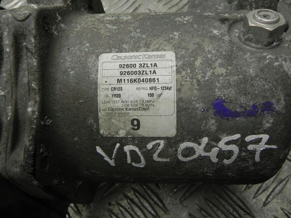фото №4, Компрессор, кондиционер nissan juke 2017 926003zl1a