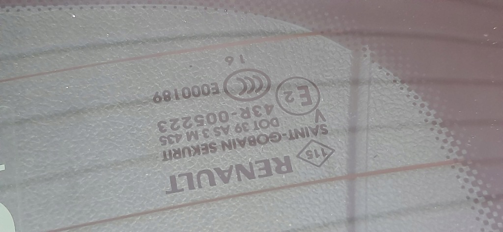 фото №13, Крышка багажника задняя задняя багажника teqnc камера белый перламутр renault scenic iv