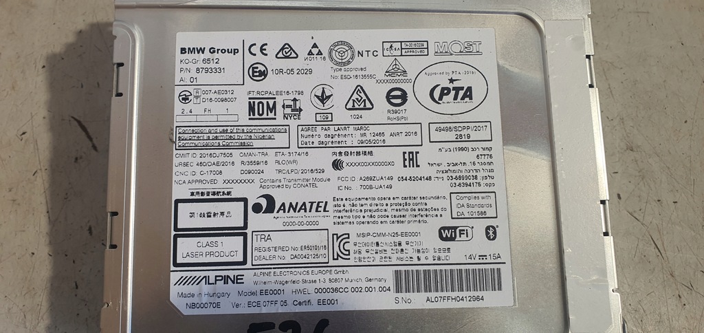 фото №10, Bmw 4 f36 радіо навігація панель i drive 8793331