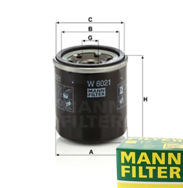 фото №1, Mann-filter w 6021 фильтр масла