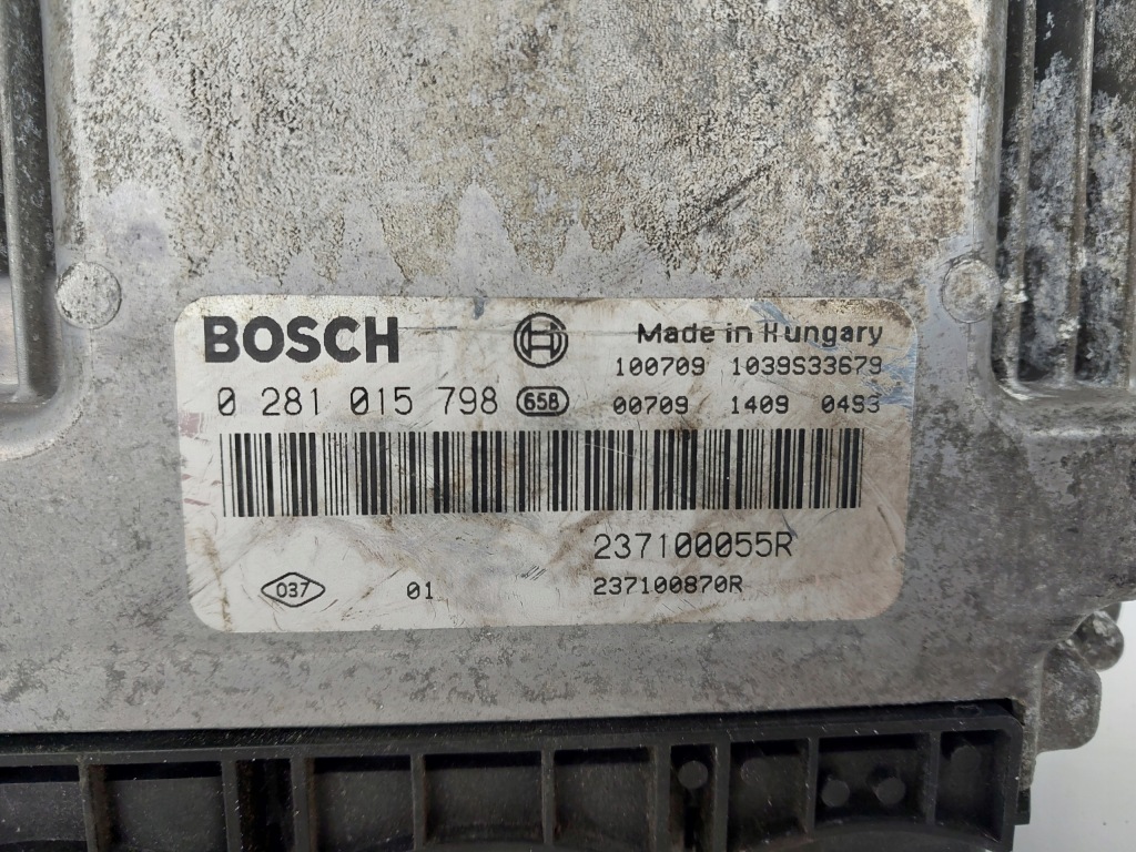 фото №6, Бортовой компьютер блок управления двигателя 237100055r 0281015798 renault scenic iii 2.0 dci