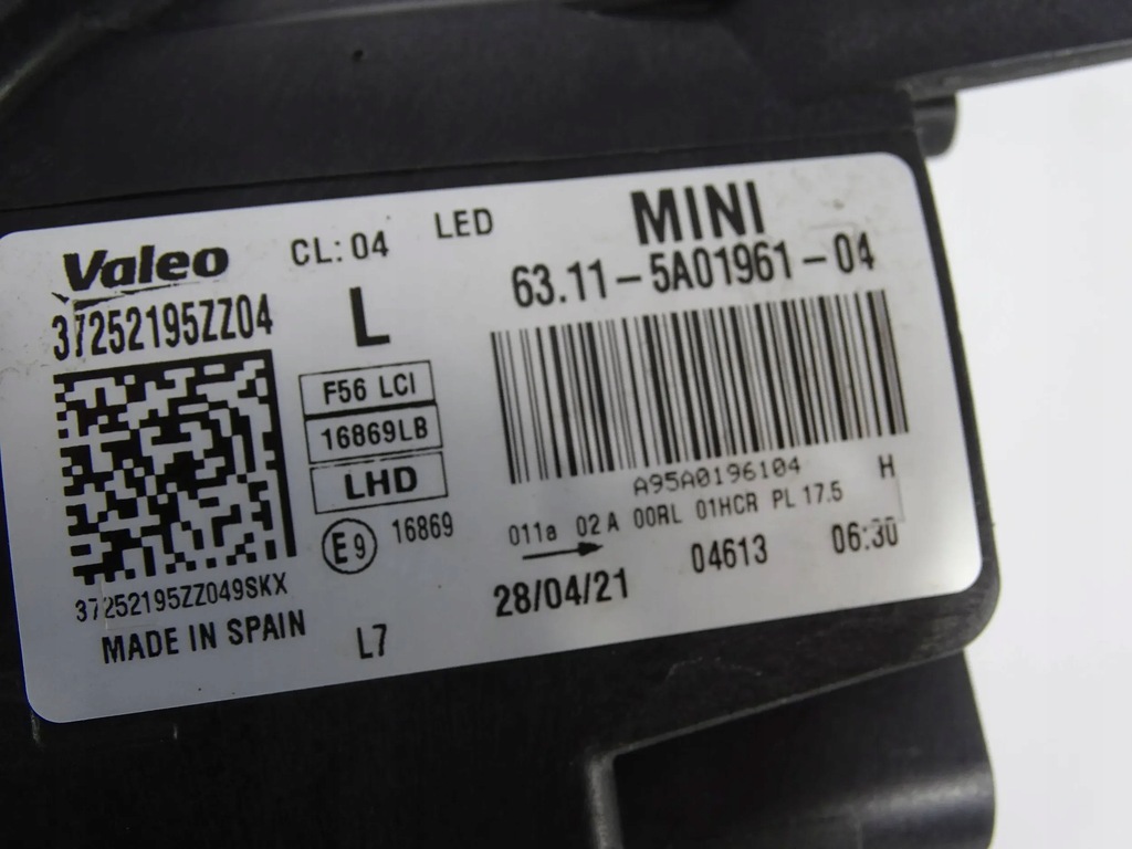 фото №7, Лампа перед левая mini f55 f56 lift lci 5a01961-04